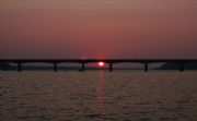 Lake Strom Thurmond&nbsp;Sunset through 378 bridge